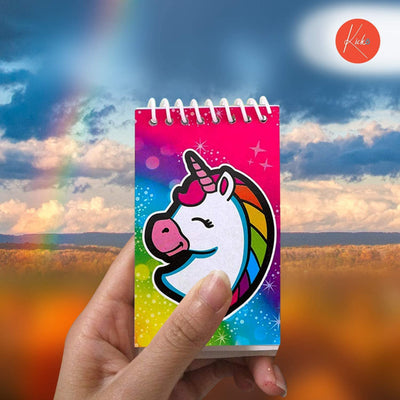 Kicko Unicorn Spiral Notebook - 2.4 X 3.6 Inch Pocket Notebook - Memo Pad - Spring