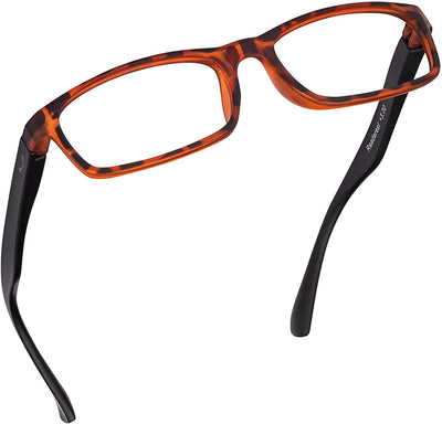 Blue-Light-Blocking-Reading-Glasses-Tortoise-Black-2-00-Magnification-Computer-Glasses