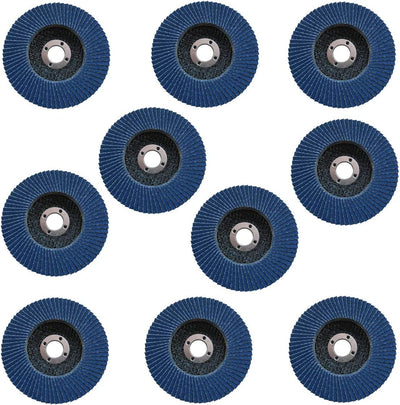 Katzco Flap Discs 24 Grit Quick Change Grinding Wheels 10 Pieces - 2 Inch - for Rotary