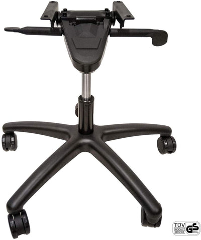 Range office chair underground Comfort black with aluminum foot cross multiblock