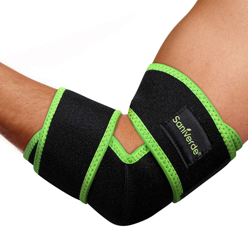 Elbow bandage with Velcro fastener I elbow bandage for tennis arm