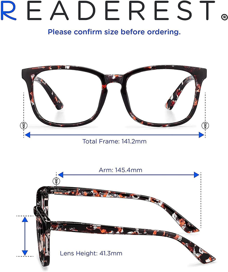Blue-Light-Blocking-Reading-Glasses-Rose-Tortoise-0-50-Magnification-Computer-Glasses