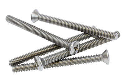10-24 X 1-1/2'' Stainless Phillips Oval Head Machine Screw, (50 pc), 18-8 (304) Stainless