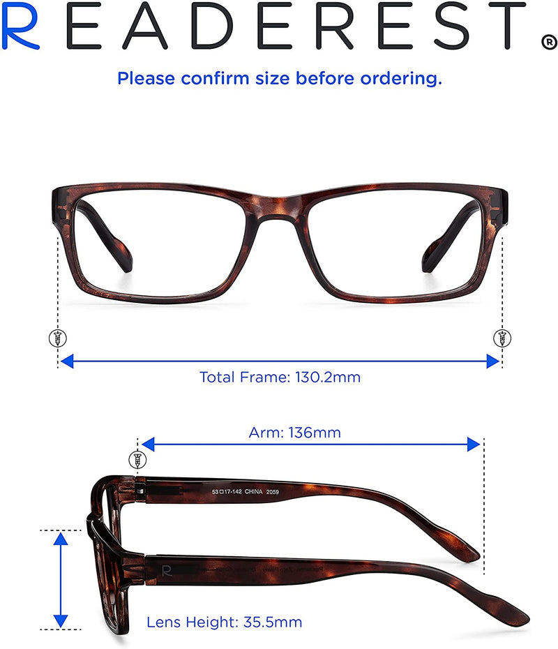 Blue-Light-Blocking-Reading-Glasses-Bourbon-Tortoise-2-00-Magnification Anti Glare