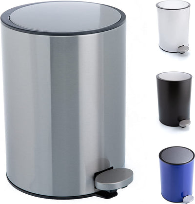 Cosmetic bucket stainless steel 3l bathroom trash can with softclose system for