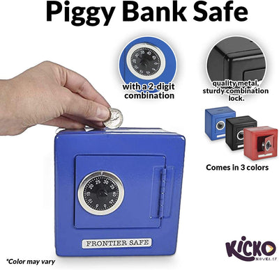 Kicko Combination Bank Moneybox - 1 Piece - Miniature Coin Safety Vault - for Party