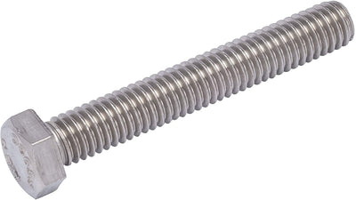 3/8"-16 X 2-1/2" (25pc) Stainless Hex Head Bolt, Fully Threaded, 18-8 Stainless