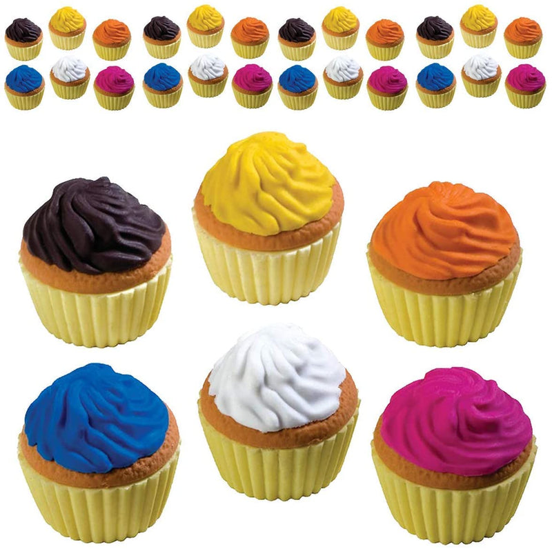 Kicko Scented Cupcake Erasers - Collection of Novelty Erasers in Fruity Scent - Sweet