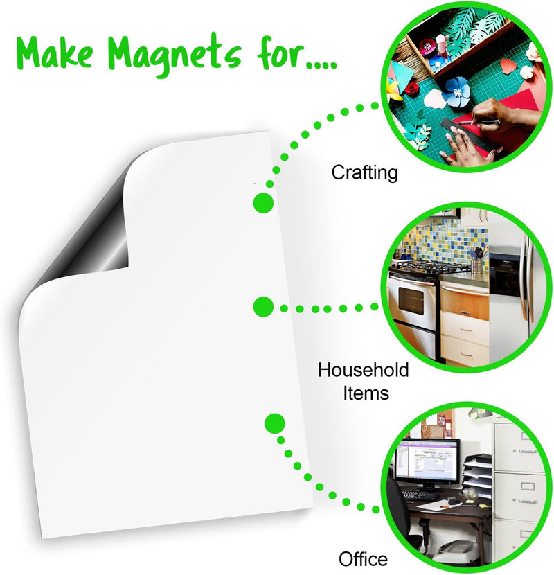 Craftopia Magnetic Dry Erase Sheets | White Blank 11.75" x 16" Magnet for Refrigerator