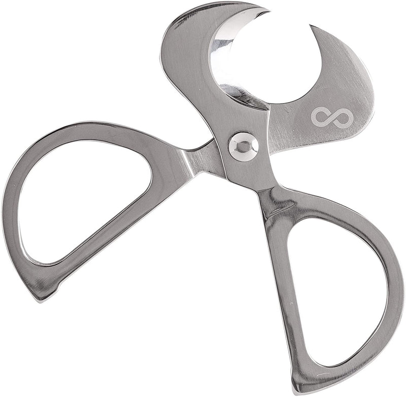 Pardo Cigar Scissors Cutter, Stainless Steel Guillotine Double Blade Straight Cut