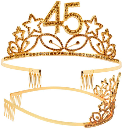 45th Birthday, 45th Birthday Gifts Women, 45th Birthday Tiara, 45th Birthday Sash, 45th