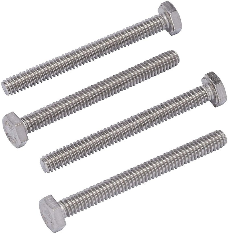 1/4"-20 X 1-3/4" (25pc) Stainless Hex Head Bolt, Fully Threaded, 18-8 Stainless