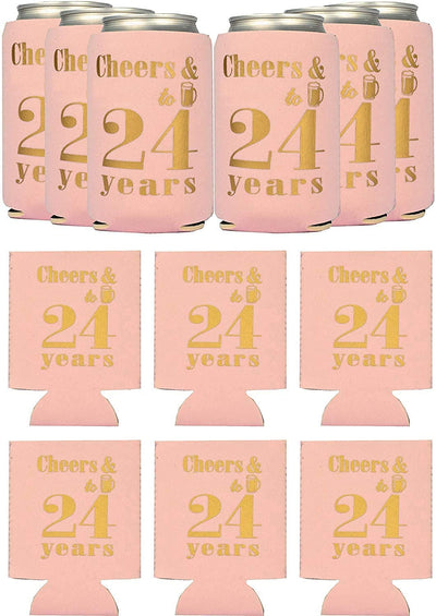 24th Birthday Gifts for Women, 24th Birthday Gifts, 24th Birthday Can Coolers, 24th