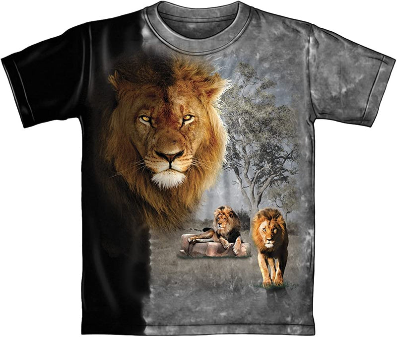 Dawhud Direct Lion Pride Tie Dye Adult Tee Shirt (Large