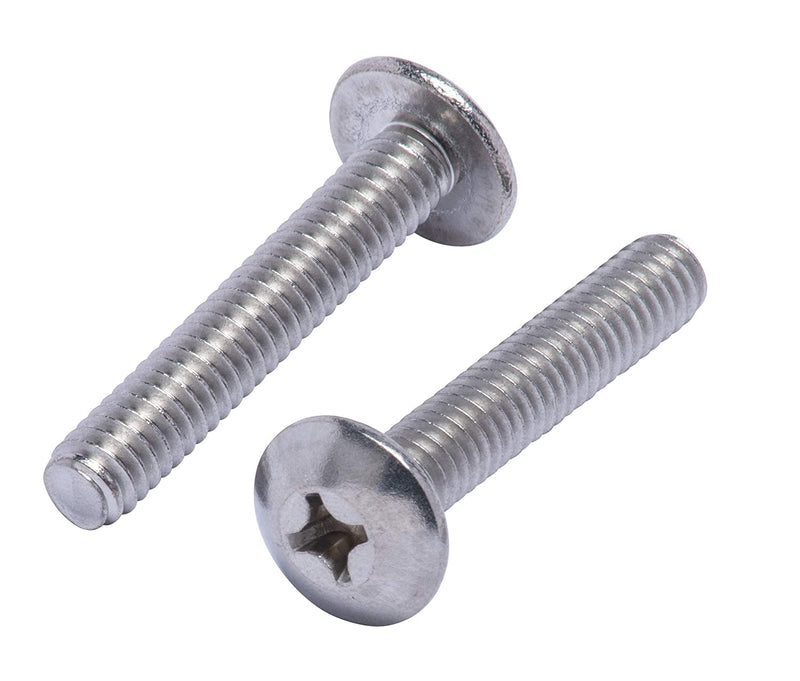 3/8"-16 X 1-1/4" Stainless Phillips Truss Head Machine Screw, (25pc), Coarse Thread, 18-8