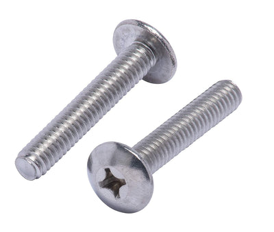 10-24 X 1-3/4" Stainless Phillips Truss Head Machine Screw, (25pc), Coarse Thread, 18-8