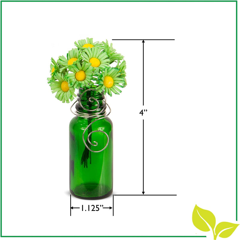 Vazzini Mini Vase Bouquet  Suction Cup Bud Bottle Holder with Flowers | Decorative