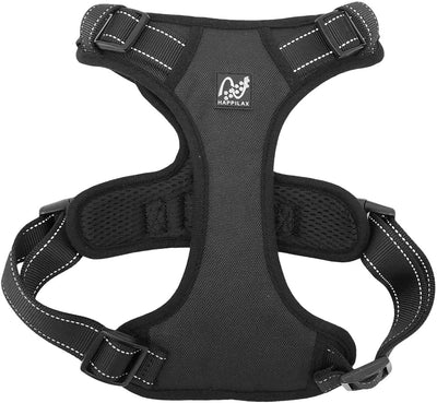 Padded and reflective dog harness adjustable breastware