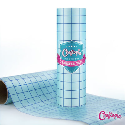 Transfer Tape 12X12 Clear Vinyl Tape Roll With Blue Alignment Grid Application Tape