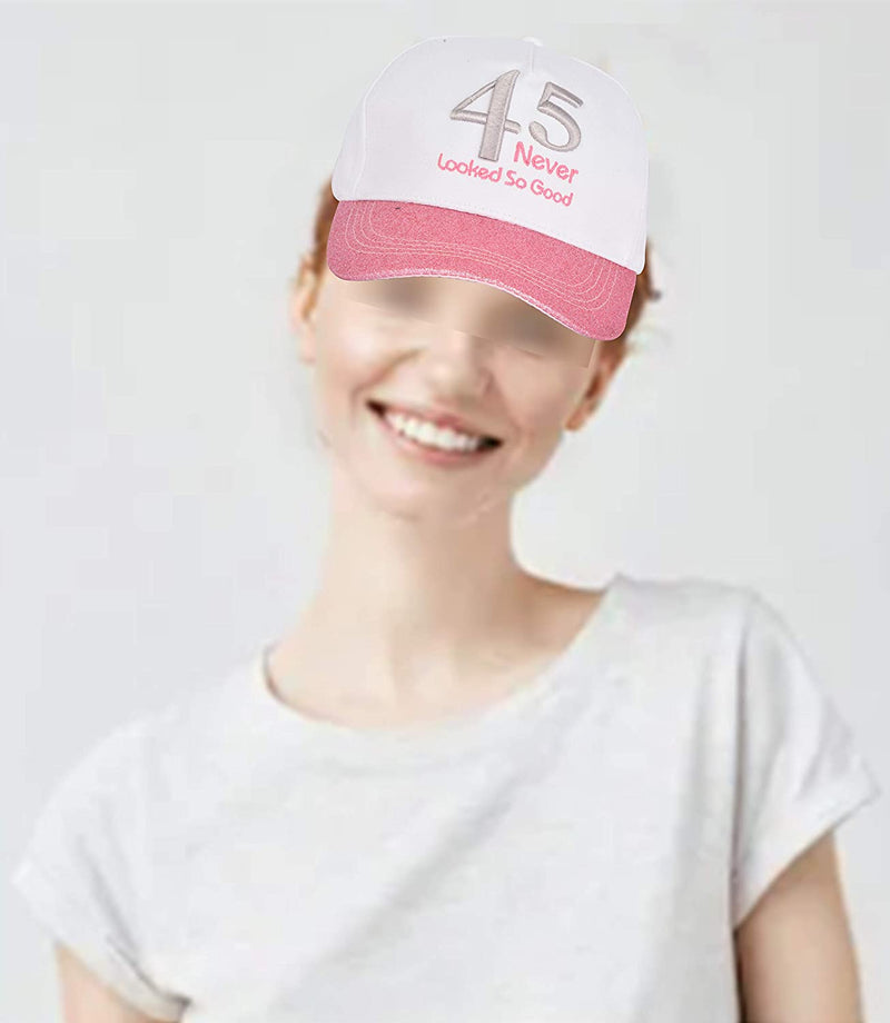 45th Birthday Gifts for Women, 45th Birthday Sash and Hat, 45 Birthday Decorations, 45th