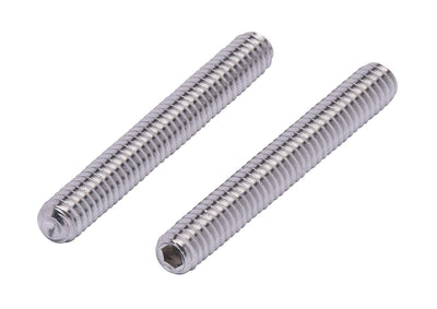 10-24 X 3/4" Stainless Set Screw with Hex Allen Head Drive and Oval Point (25 pc), 18-8