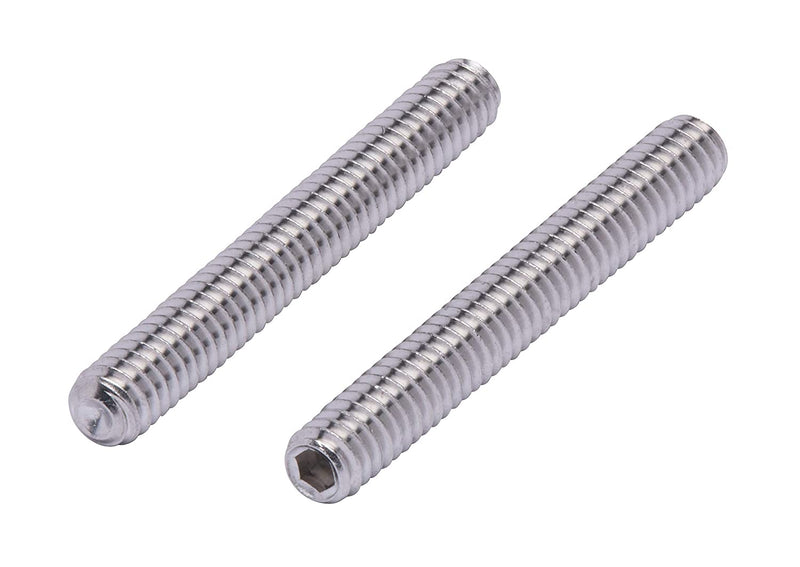 1420 X 2 Stainless Set Screw With Hex Allen Head Drive And Oval Point 25 Pc 188