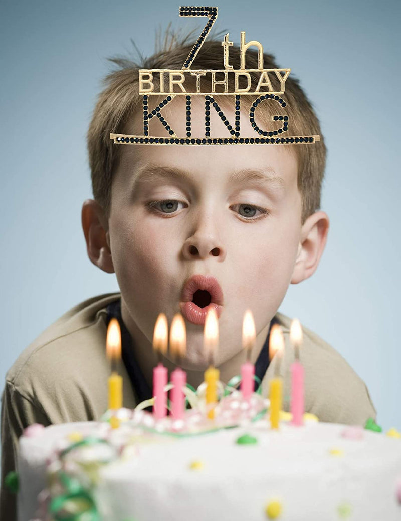 7th Birthday Crown for Boy, 7th Birthday Gift, 7 Birthday Decorations, 7th Birthday Gifts