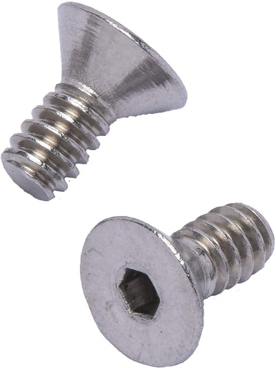 6-32 X 3/8" Stainless Flat Head Socket Cap Screw Bolt, (100pc), 18-8 (304) Stainless