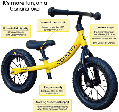 Banana GT impeller 12 inch running learning wheel Kinderrad for boys and girls children 2