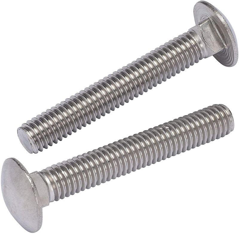 1/4"-20 X 2" (25pc) Stainless Carriage Bolt, 18-8 Stainless