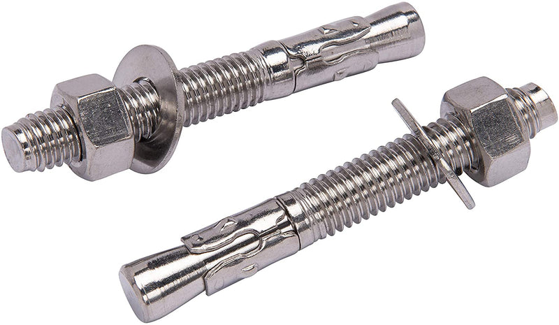 5/8" X 4-1/2" Stainless Wedge Anchor (5pc), 18-8 Stainless