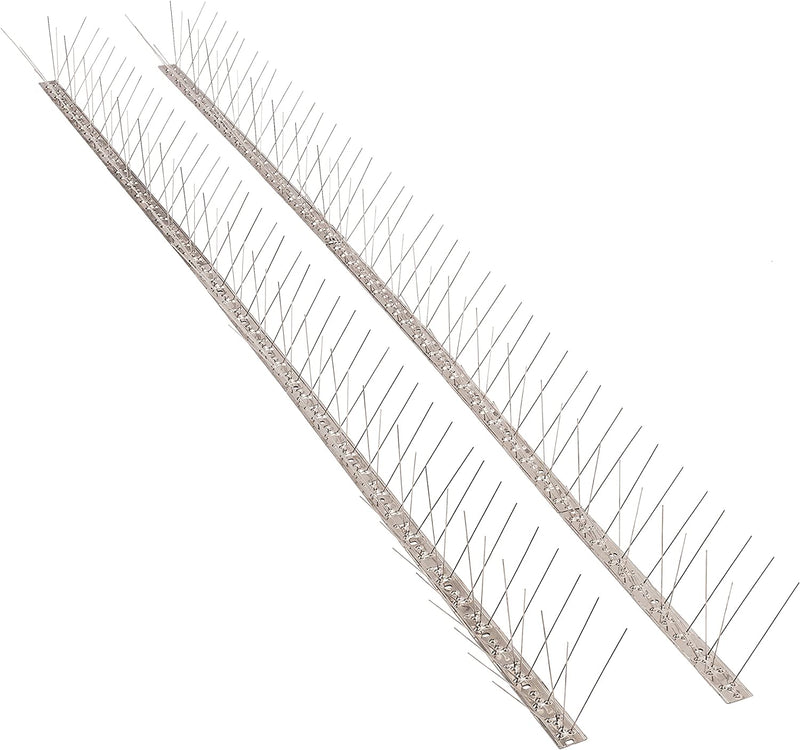 Bird Blinder Steel Bird Spikes For Pigeons And Other Small Birds - 4 Inch Wide