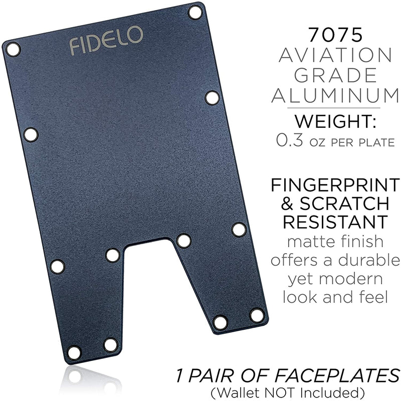 Fidelo ECLIPSE Minimalist Wallet Faceplates  Slim Wallet Credit Card Holder NOT