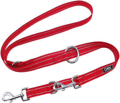 Dog leash nylon reflective 3 times adjustable 2m for small size dogs