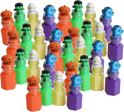 Kicko 2.75 Inch Halloween Bubble Bottle - 24 Pieces of Spooky Blob Holders - Perfect