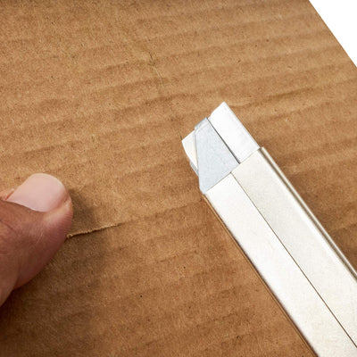 Katzco Retractable Box Cutter - 6 Pack - Pocket-Sized Professional Carton Cutting Blades
