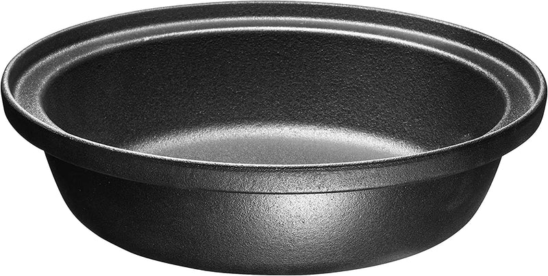 Black Enameled Cast Iron 4 Quart Frying Pot Skillet - Perfect Casserole For Oven-to-Table