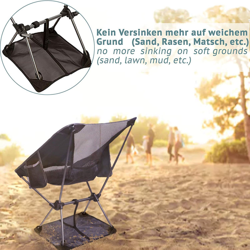 Camping chair made of robust 600d polyester and aluminum light and foldable