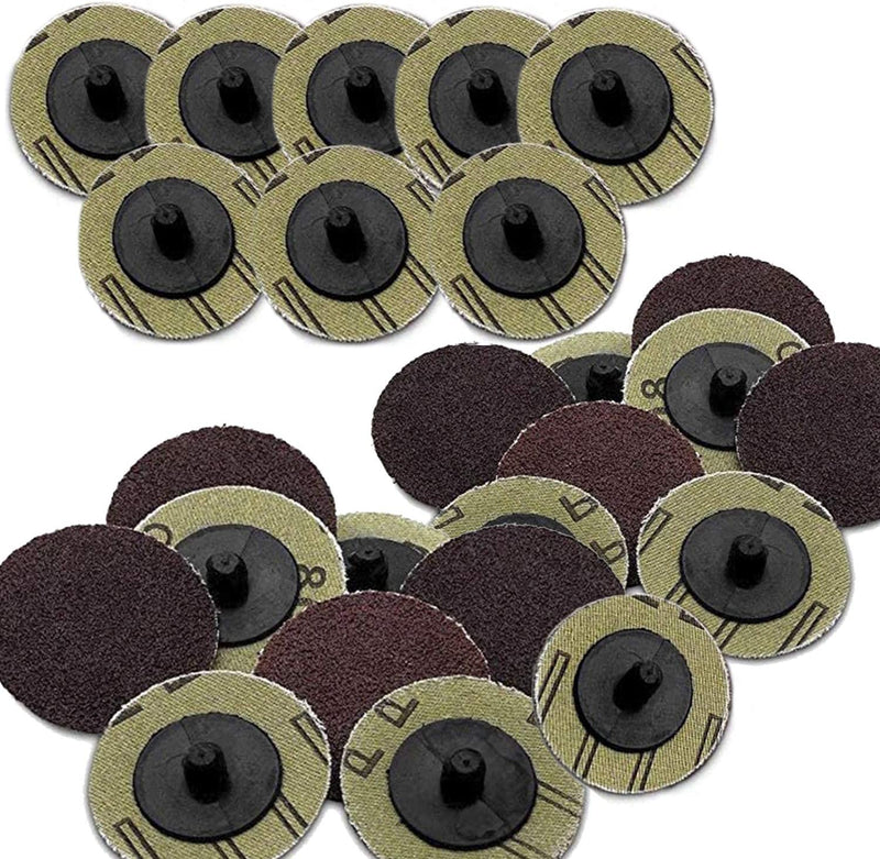 Katzco Quick Change Sanding Disc - 25 Piece Set of Heavy Duty and Durable 3 Inch 36 Grit
