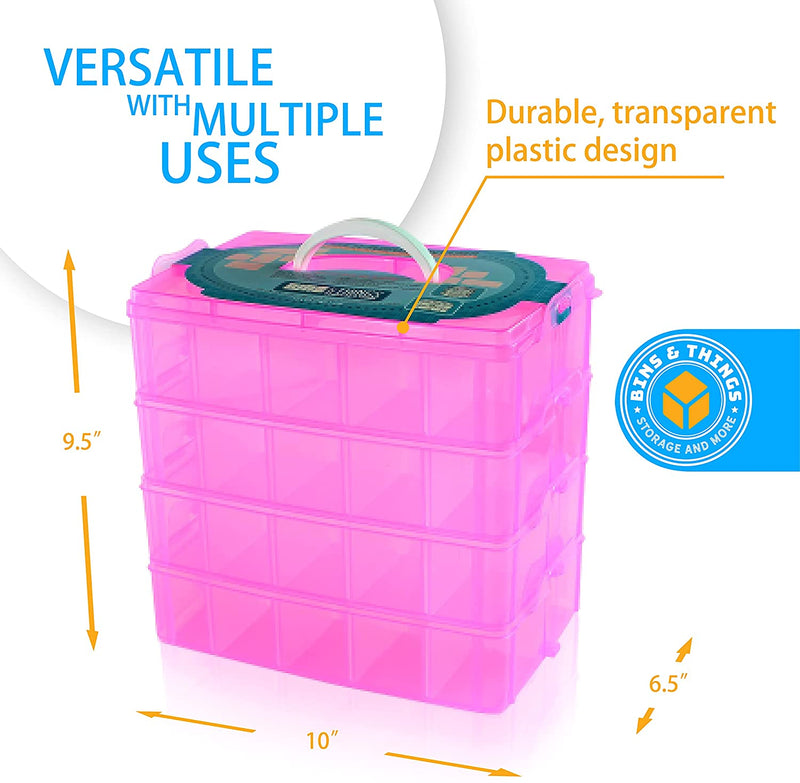 Bins & Things Toy Organizer With 40 Adjustable Compartments Compatible With Lol Surprise
