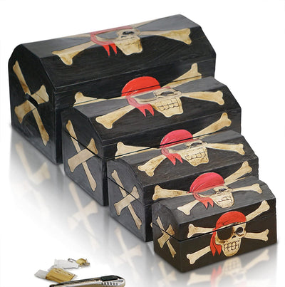 Pirate treasure chest storage box for children's toy box