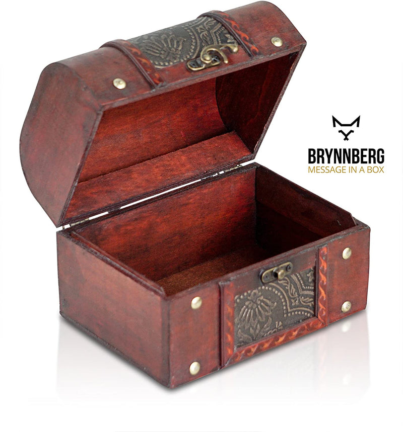 Treasure chest 18x13x13cm wooden chest treasure chest vintagelook pirate treasure hunt