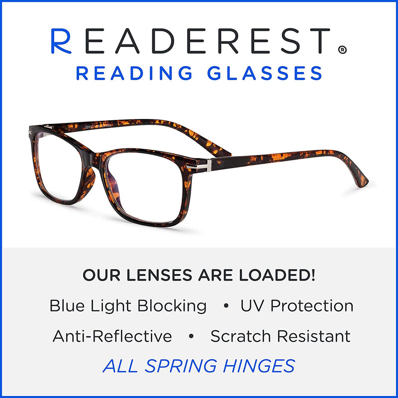 Blue-Light-Blocking-Reading-Glasses-Tortoise-2-50-Magnification-Computer-Glasses