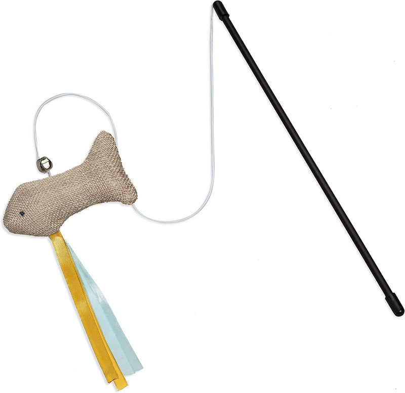 Cat toys fishing with fish fun cat toys fish with ribbons