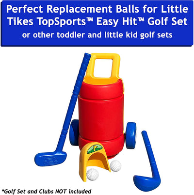 Botabee Toddler & Little Kids Replacement Golf Ball - for Little Tikes Golf Set - 6 Pack