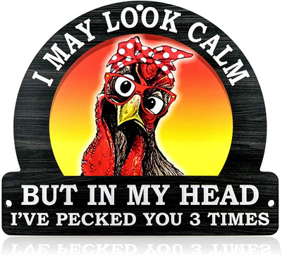 Bigtime Signs Chicken Coop Decor Sign - Hang on Your Chicken Run, Farm House or Kitchen