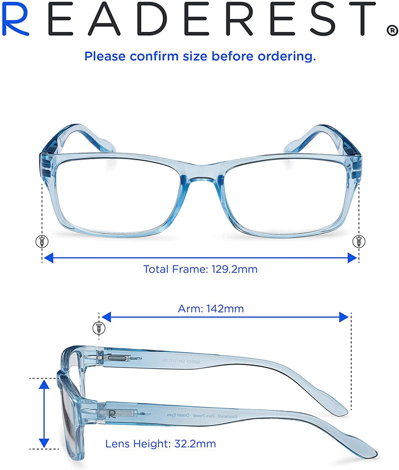 Blue-Light-Blocking-Reading-Glasses-Light-Blue-2-00-Magnification Anti Glare