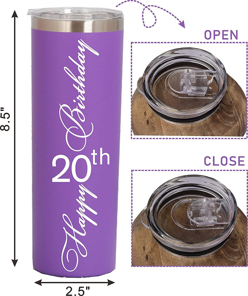 20th Birthday Gifts for Girl,20 Birthday Gifts,20th Birthday Tumblers,Gifts for 20th