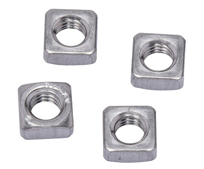 M5-.80 x 8 Metric Stainless Square Nut, (100 Pack), 304 (18-8) Stainless Steel Nuts, DIN
