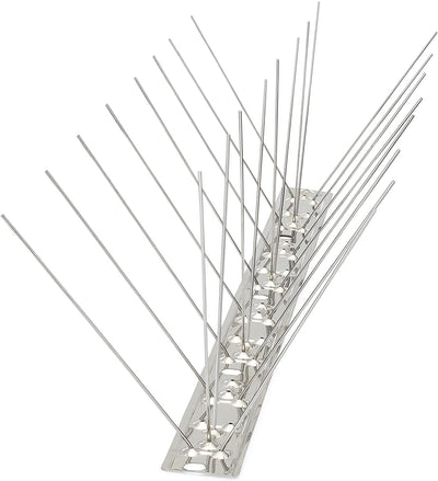 Bird Blinder Steel Bird Spikes For Pigeons And Other Small Birds - 4 Inch Wide